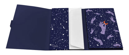 Adolie, Match Set 12x16.5 cm containing 8 single cards assorted 11x15.5 cm and 8 envelopes Pollen C6 natural white