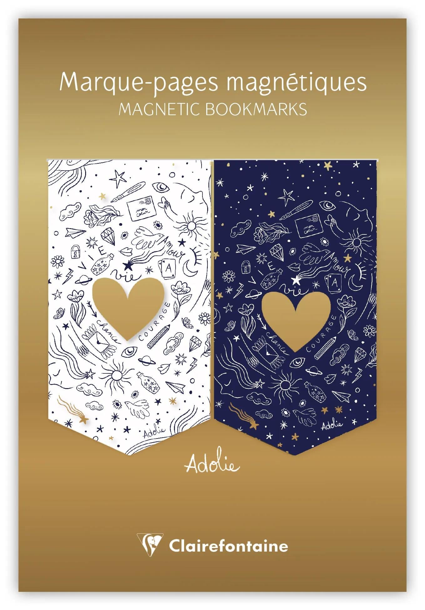 Adolis, Set von 2 magnetischen Lesezeichen 10,5x15,5cm (Paket x10)