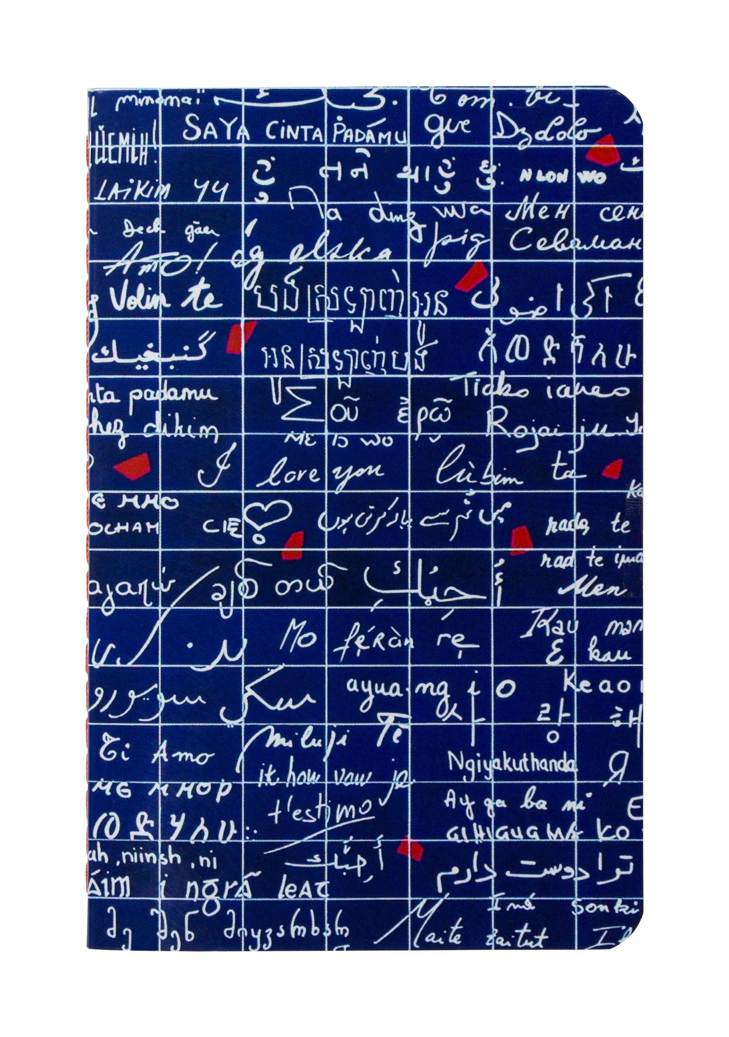 The Wall of I love you, Book sewn thread 9x14cm, 96 pages, lineed. - New (Pack x8)