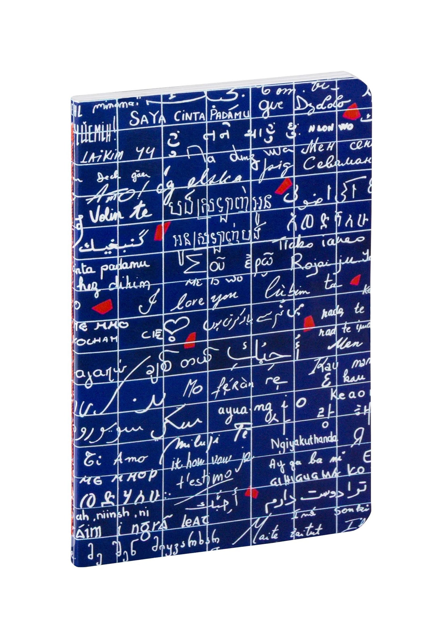 The Wall of I love you, Book sewn thread 9x14cm, 96 pages, lineed. - New (Pack x8)
