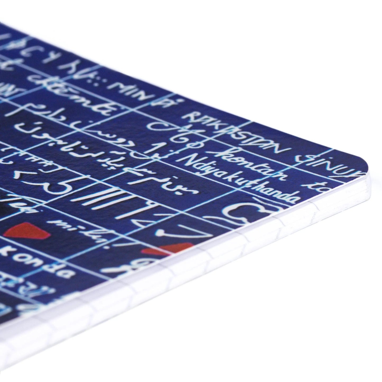 Die Wand von I love you, Buch genäht Draht A5 14,8x21 cm, 64 Seiten, gefüttert. - Neu (Paket x9)