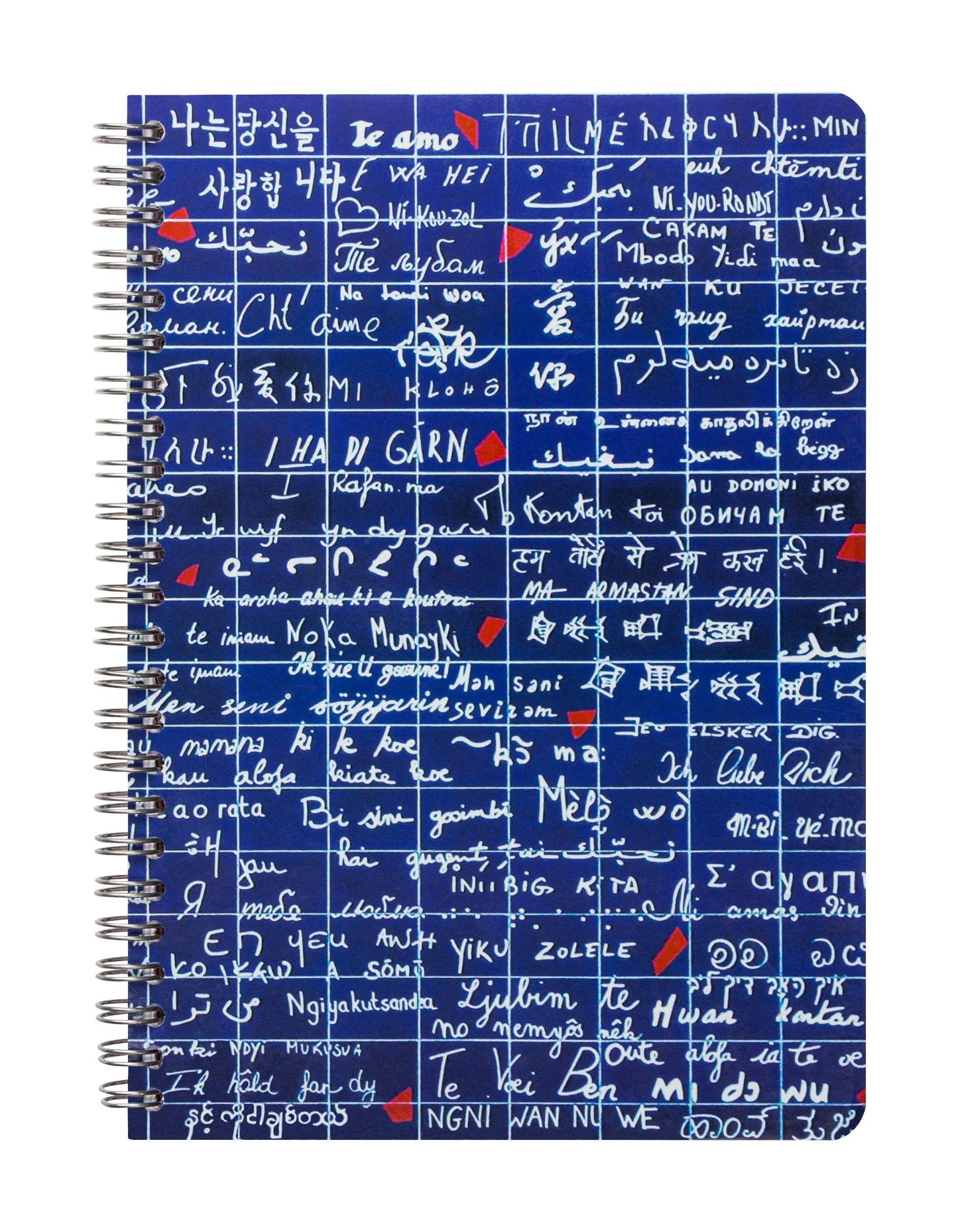 Il Muro di I Love You, Libro completo A5 14,8x21 cm, 120 pagine, foderato, 3 interlayers con 6 tasche - Nuovo (Pacchetto x4)