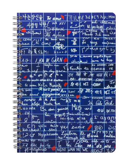 Il Muro di I Love You, Libro completo A5 14,8x21 cm, 120 pagine, foderato, 3 interlayers con 6 tasche - Nuovo (confezione da 4)