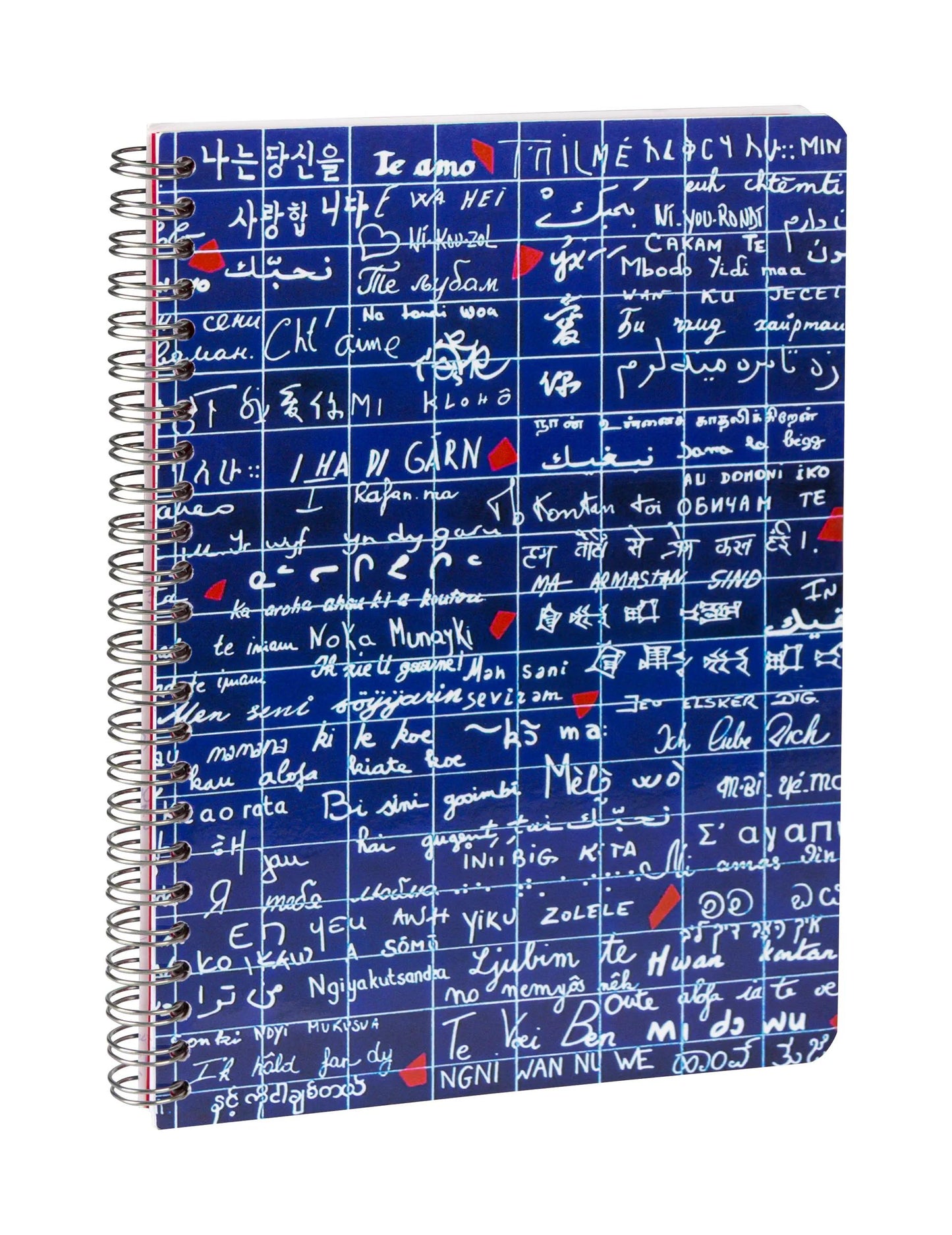 Il Muro di I Love You, Libro completo A5 14,8x21 cm, 120 pagine, foderato, 3 interlayers con 6 tasche - Nuovo (Pacchetto x4)