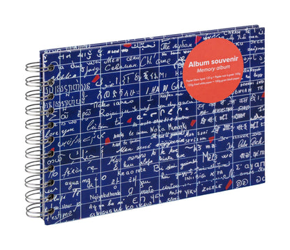 Le Mur des Je t'aime, Album souvenirs A5 14,8x21 cm 40 Blatt Linien + Uni - Neu (4er-Pack)