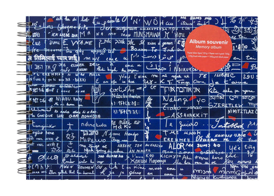 Le Mur des Je t'aime, Album souvenirs A4 21x29.7 cm 40 sheets Ligne + Uni - New