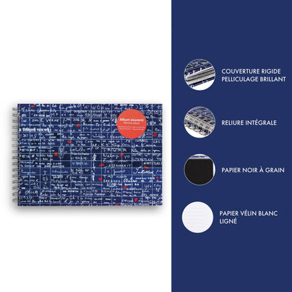 Le Mur des Je t'aime, Album souvenirs A4 21x29.7 cm 40 Blatt Ligne + Uni - Neu (3er-Pack)
