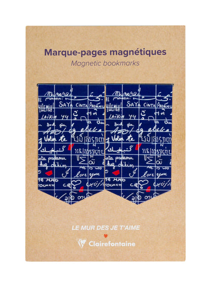 La parete di I Love You, Set di 2 segnalibri magnetici 10.5x15.5cm - Nuovo (confezione da 10)