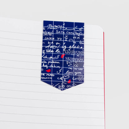 La parete di I Love You, Set di 2 segnalibri magnetici 10.5x15.5cm - Nuovo (confezione da 10)