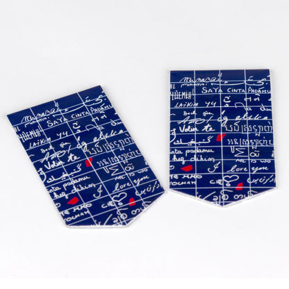 La parete di I Love You, Set di 2 segnalibri magnetici 10.5x15.5cm - Nuovo (confezione da 10)