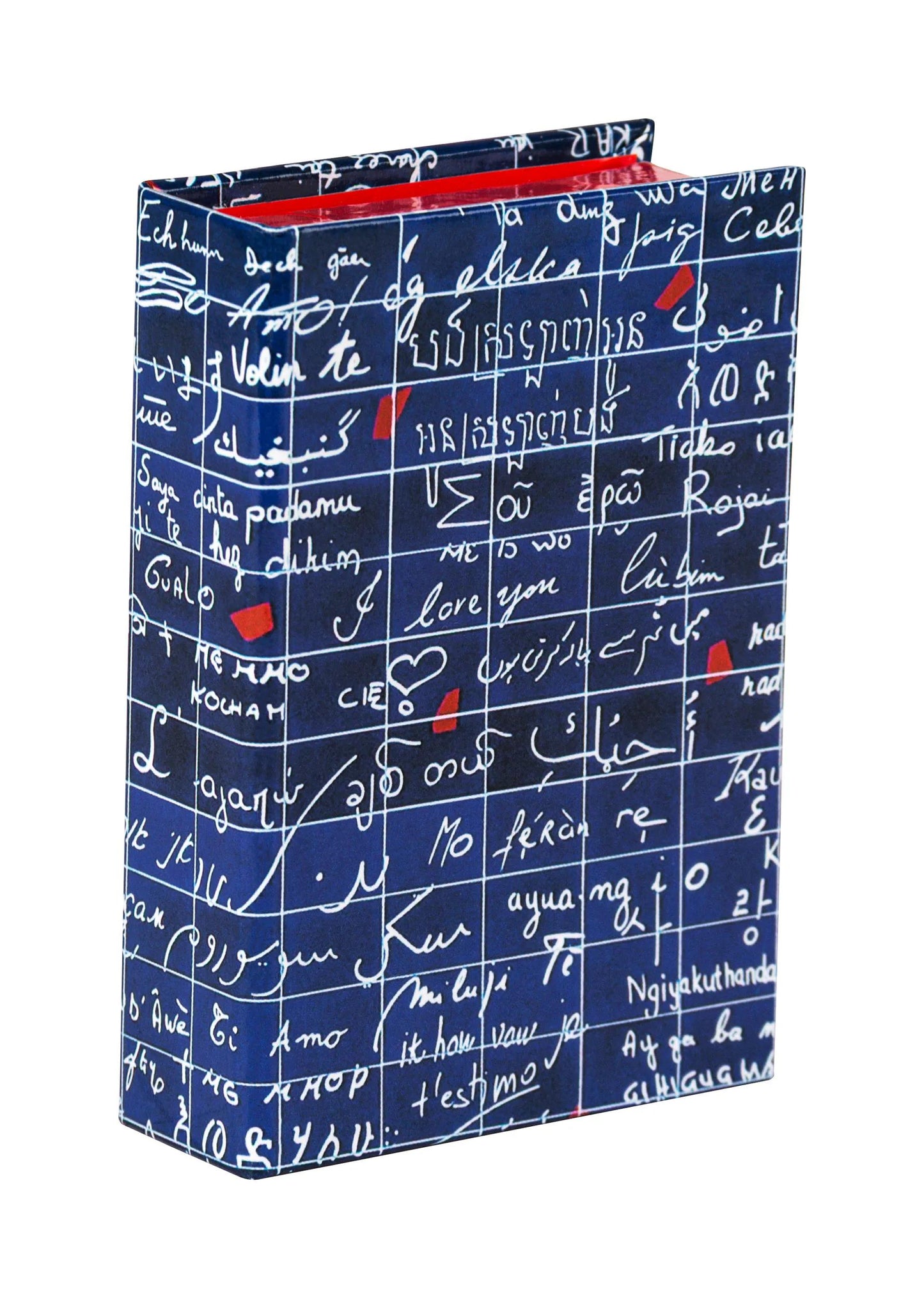 Le Mur des Je t'aime, Petites boîtes rectangulaires 9,5x6,5x3 cm, ass. - New (Lot x6)
