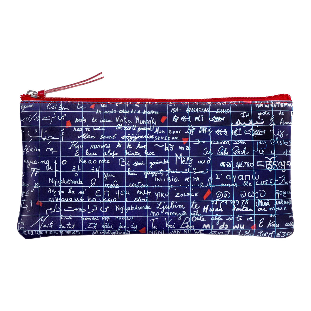 The Wall of I Love You, Flat leather case 22x11 cm - New (in bundle 4)