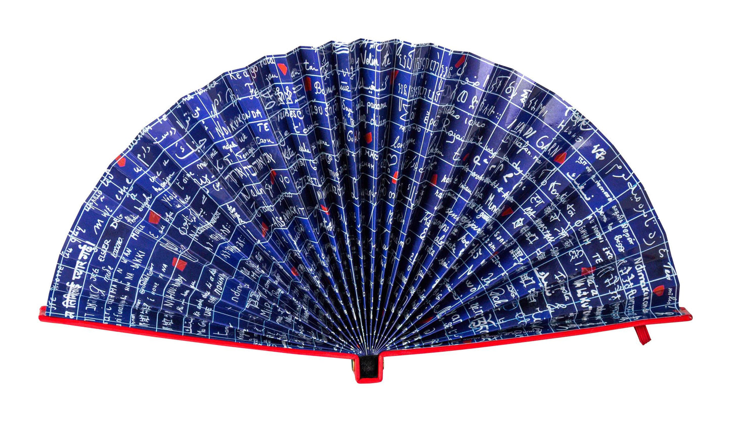 Il Muro di I Love You, Fan 19.5 x 2 cm - Nuovo (Pacchetto x4)