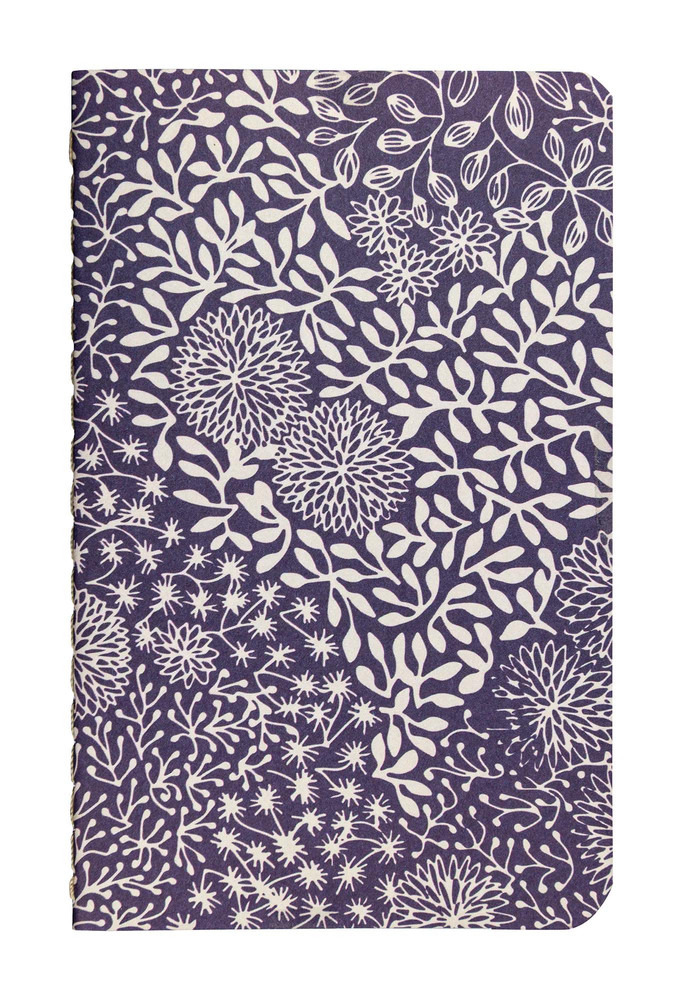 Garden of the Sens, Sewn notebook thread 7,5x12cm, 48 pages, plain, ass. - New (Pack x36)