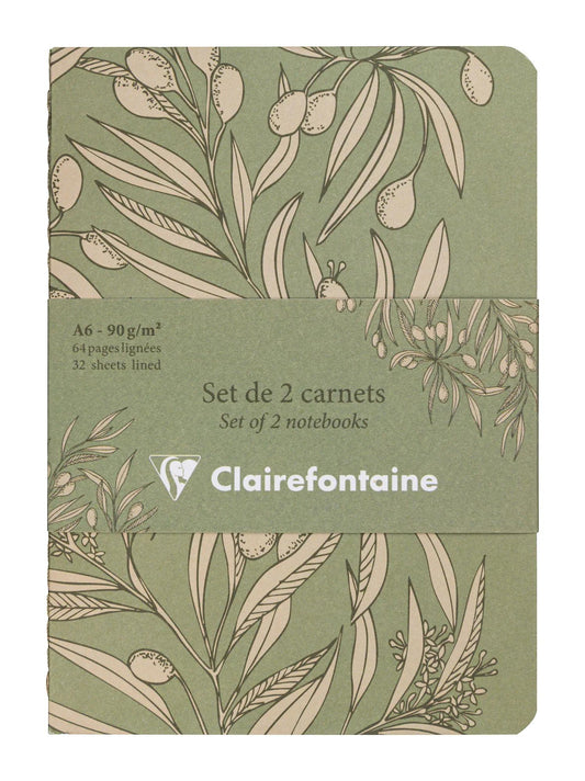Garden of the Sens, Set of 2 notebooks sewn wire A6 10,5x14,8 cm, 64 pages, lineed, ass. - New