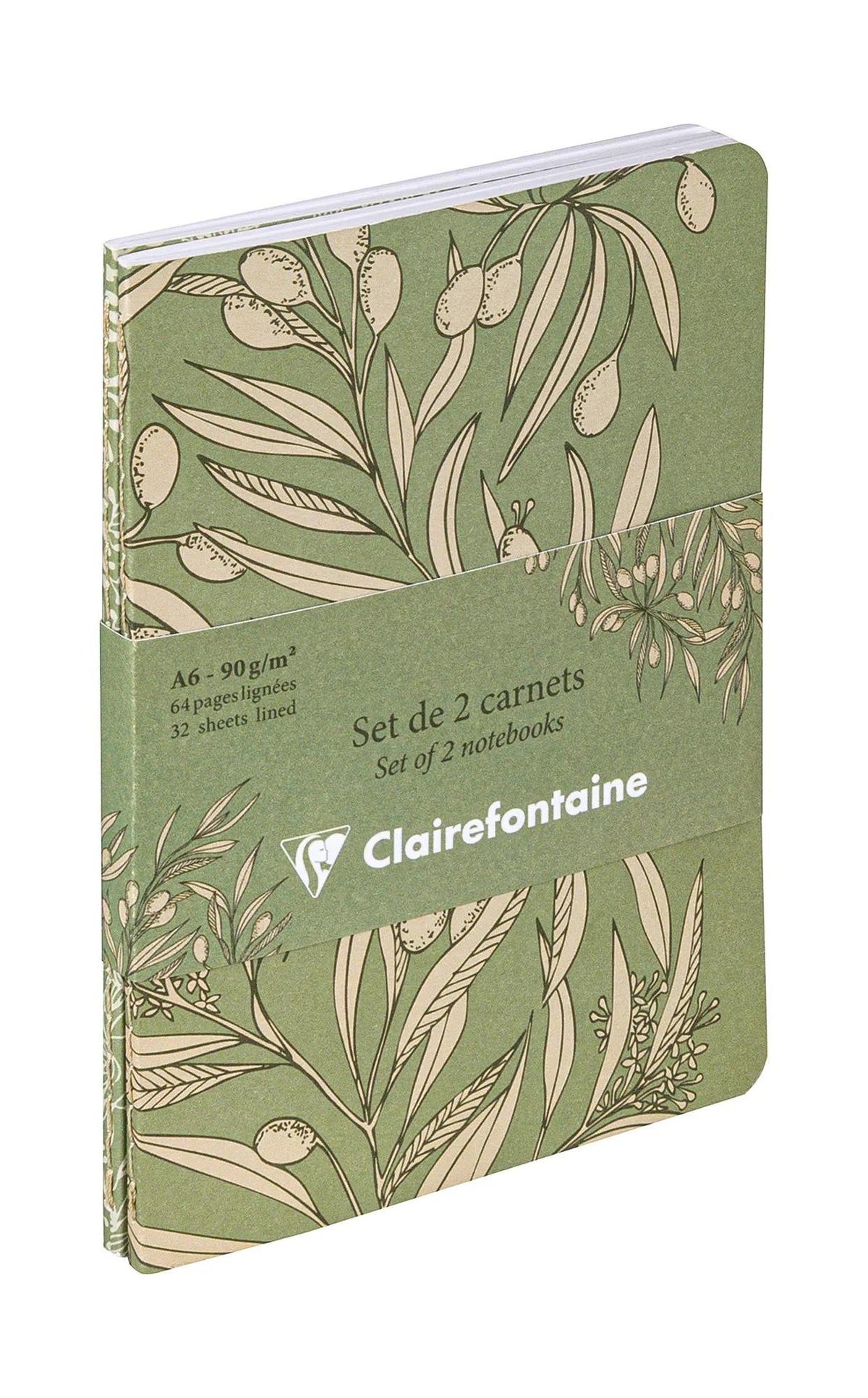 Jardin des Sens, Set de 2 carnets cousu fil A6 10,5x14,8 cm, 64 pages, ligné, ass. - New (lot de 8)