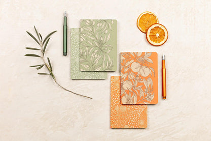 Jardin des Sens, Set de 2 carnets cousu fil A6 10,5x14,8 cm, 64 pages, ligné, ass. - New (lot de 8)