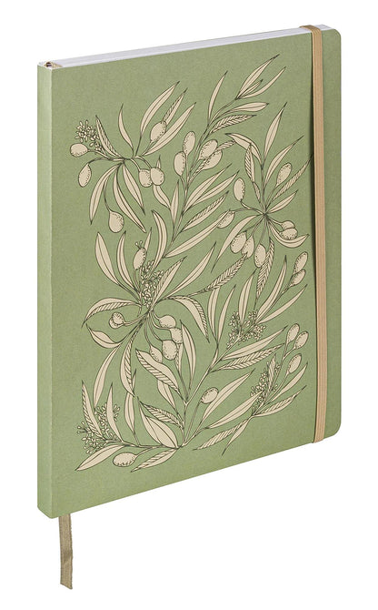 Jardin des Sens, DaytoDay Journal 19x25 cm, 192 Seiten, Dowry, Bauchtasche auf der Rückseite, Marker, elastischer Verschluss, Arsch. - Neu (4er-Pack)
