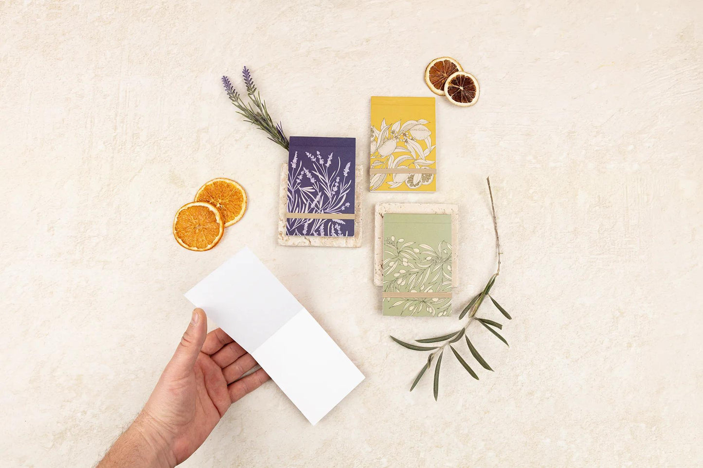 Garden of the Sens, Shopping block 8 x 12 cm, 50 single sheets detachable, elastic closure, ass. - New (Pack x12)