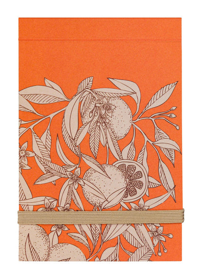 Garten der Sens, Einkaufsblock 8 x 12 cm, 50 Einzelblätter abnehmbar, elastischer Verschluss, Arsch. - Neu (12er-Pack)