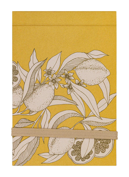 Garten der Sens, Einkaufsblock 8 x 12 cm, 50 Einzelblätter abnehmbar, elastischer Verschluss, Arsch. - Neu (12er-Pack)