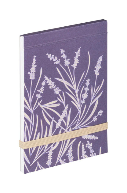 Garten der Sens, Einkaufsblock 8 x 12 cm, 50 Einzelblätter abnehmbar, elastischer Verschluss, Arsch. - Neu (12er-Pack)