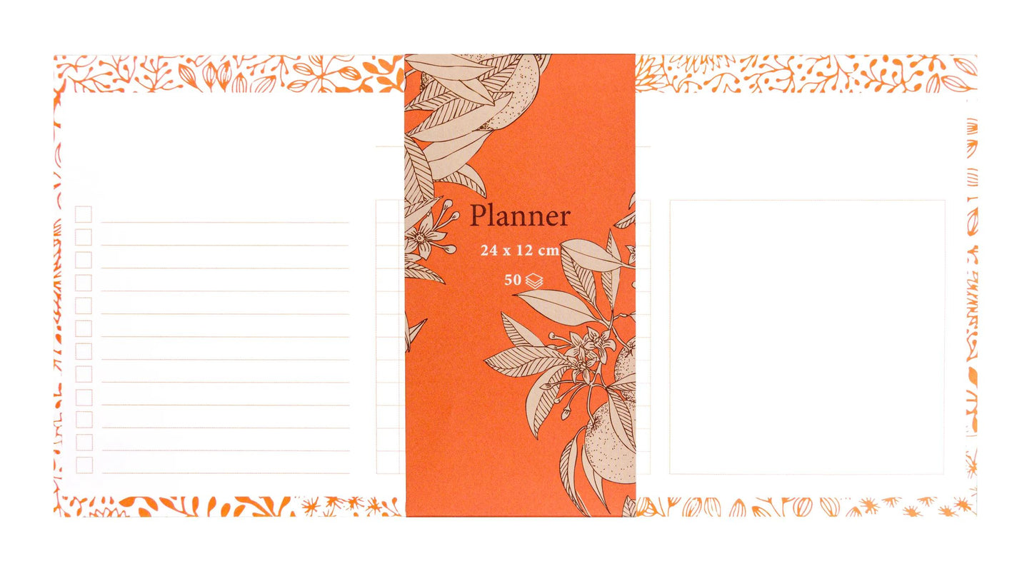 Giardino del Senso, Mini planner 24x12 cm 50 fogli stampati - Nuovo (Pacchetto x5)