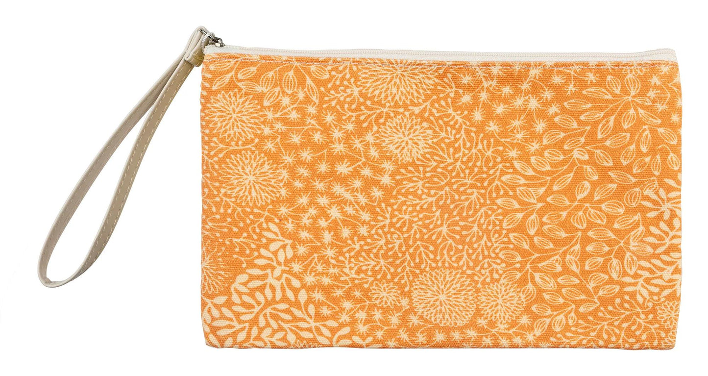 Jardin des Sens, Trousse en coton 22x16 cm motif allover - New (Lot x4)