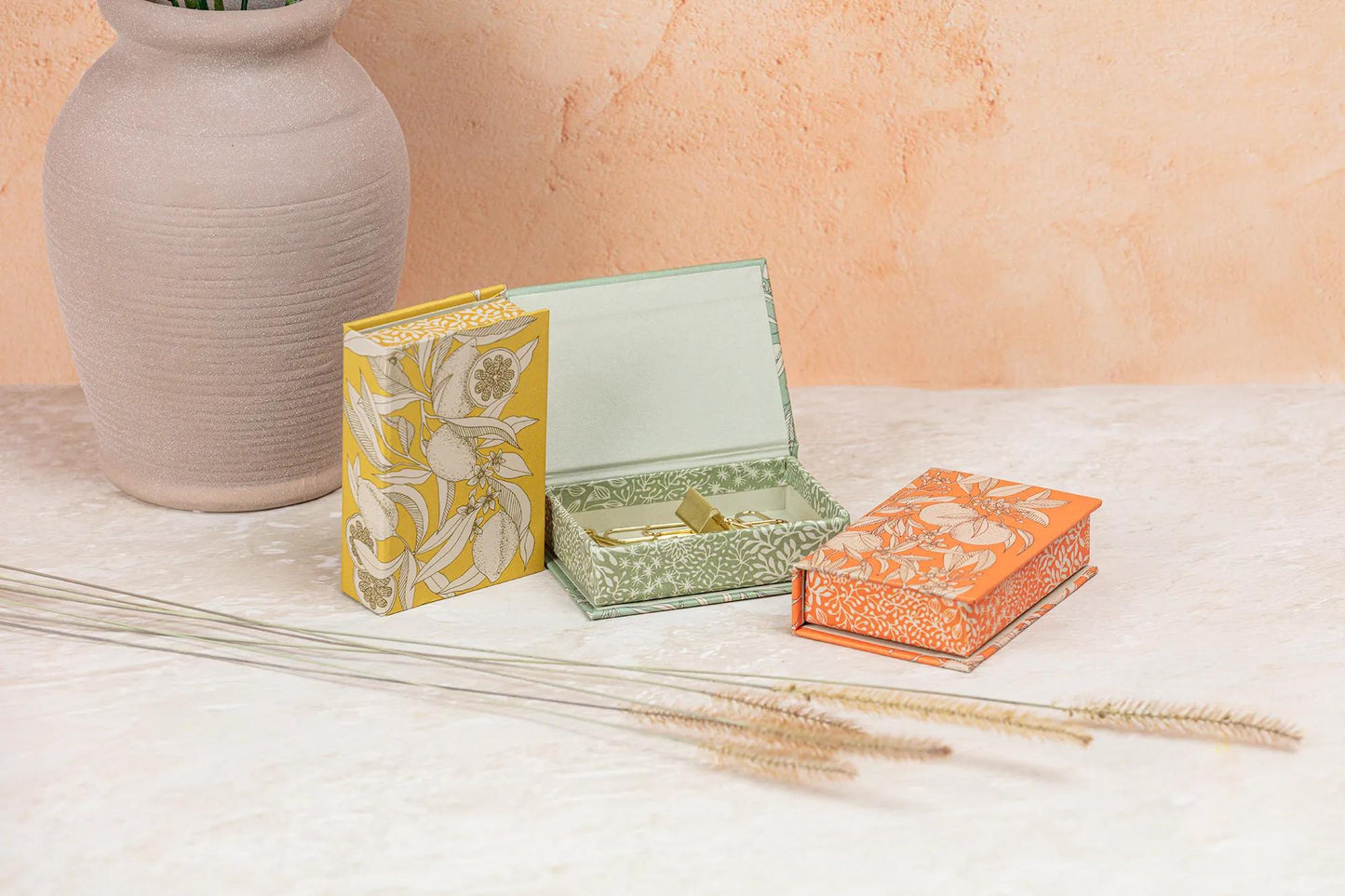Jardin des Sens, Petites boîtes rectangulaires 9,5x6,5x3 cm, ass. - New (Lot x6)