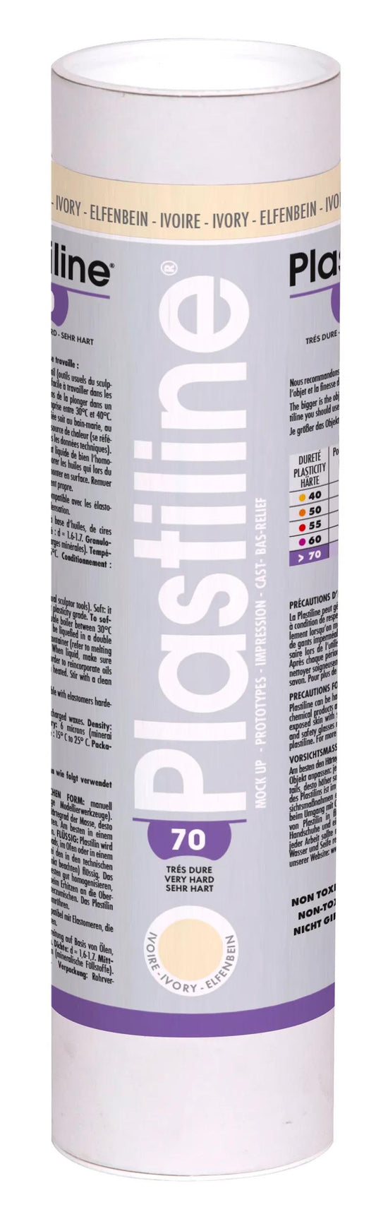1 kg plasticline hardness 70 - ivory