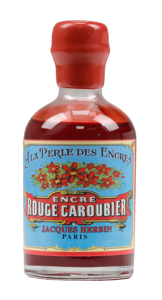100ML bottle Jacques HERBIN - Red carobier