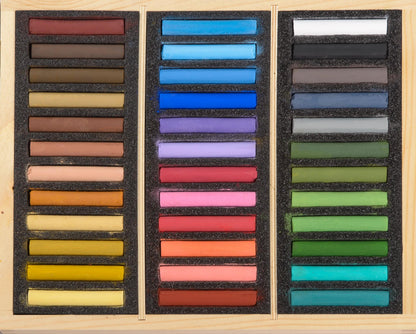 Wood Box 36 Pastels - Assorted