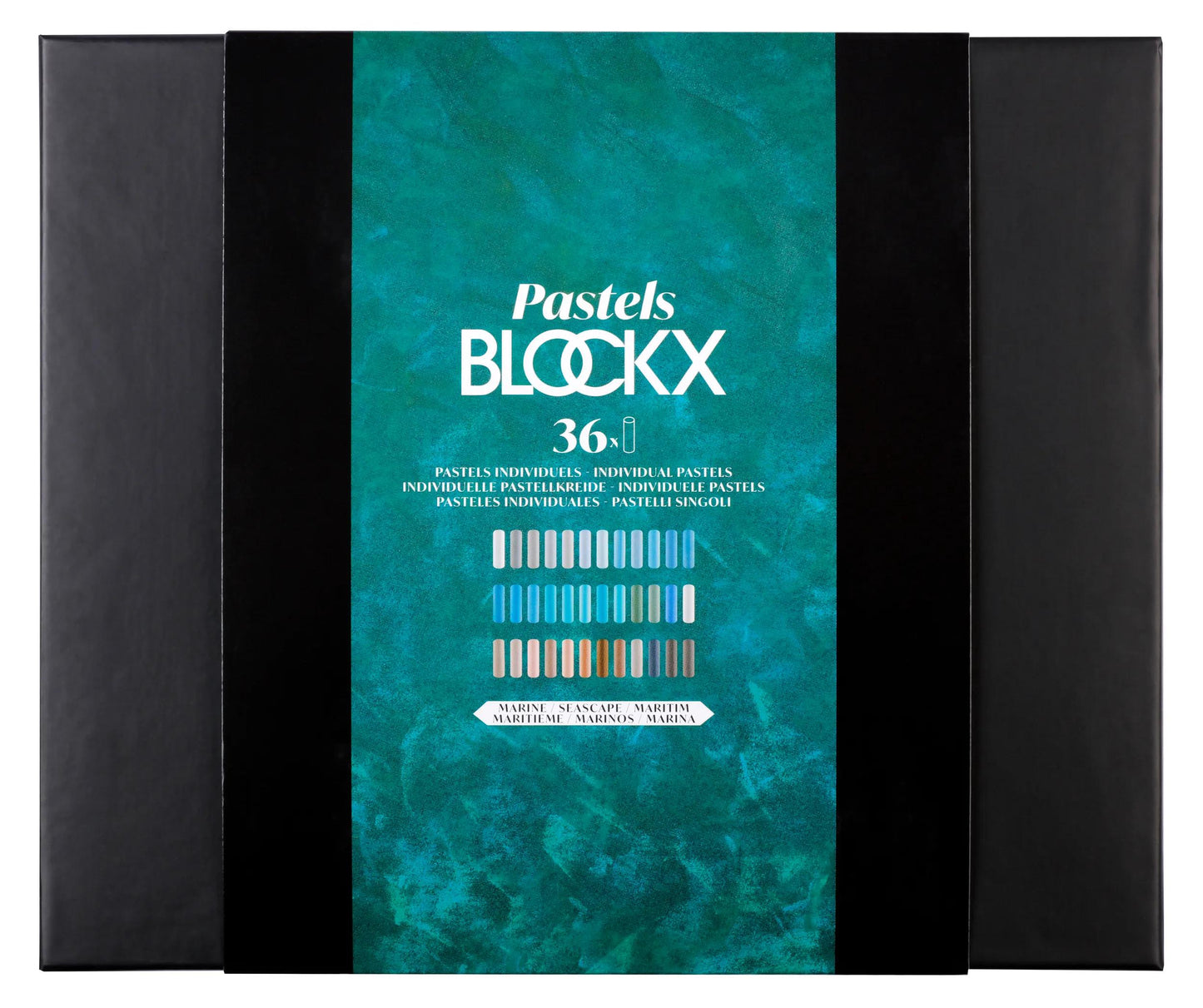 Wood Box 36 Pastels - Marine