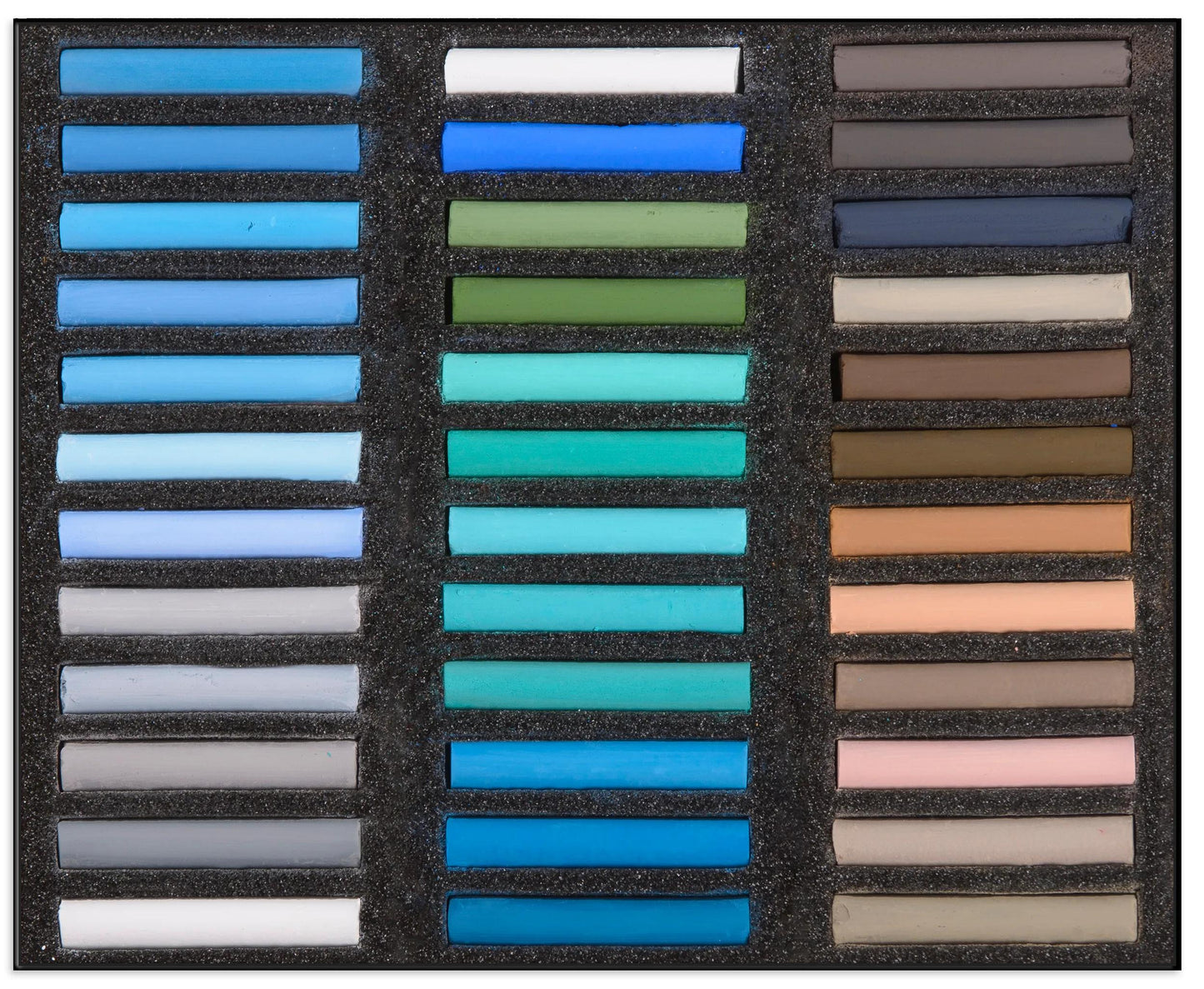 Wood Box 36 Pastels - Marine