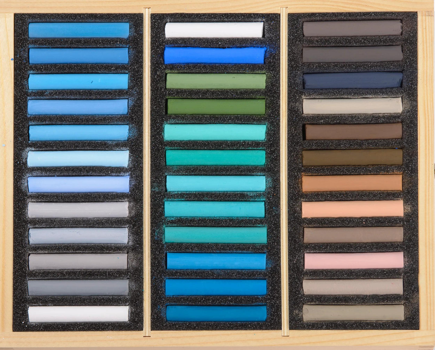 Wood Box 36 Pastels - Marine