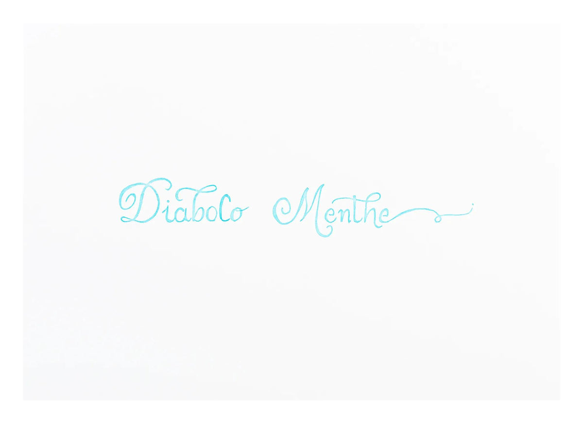 Inchiostro tradizionale in bottiglia D 30ml - menta diabolo (Pacchetto x4)