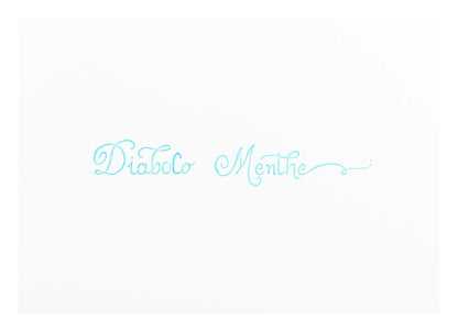 Inchiostro tradizionale in bottiglia D 30ml - menta diabolo (Pacchetto x4)