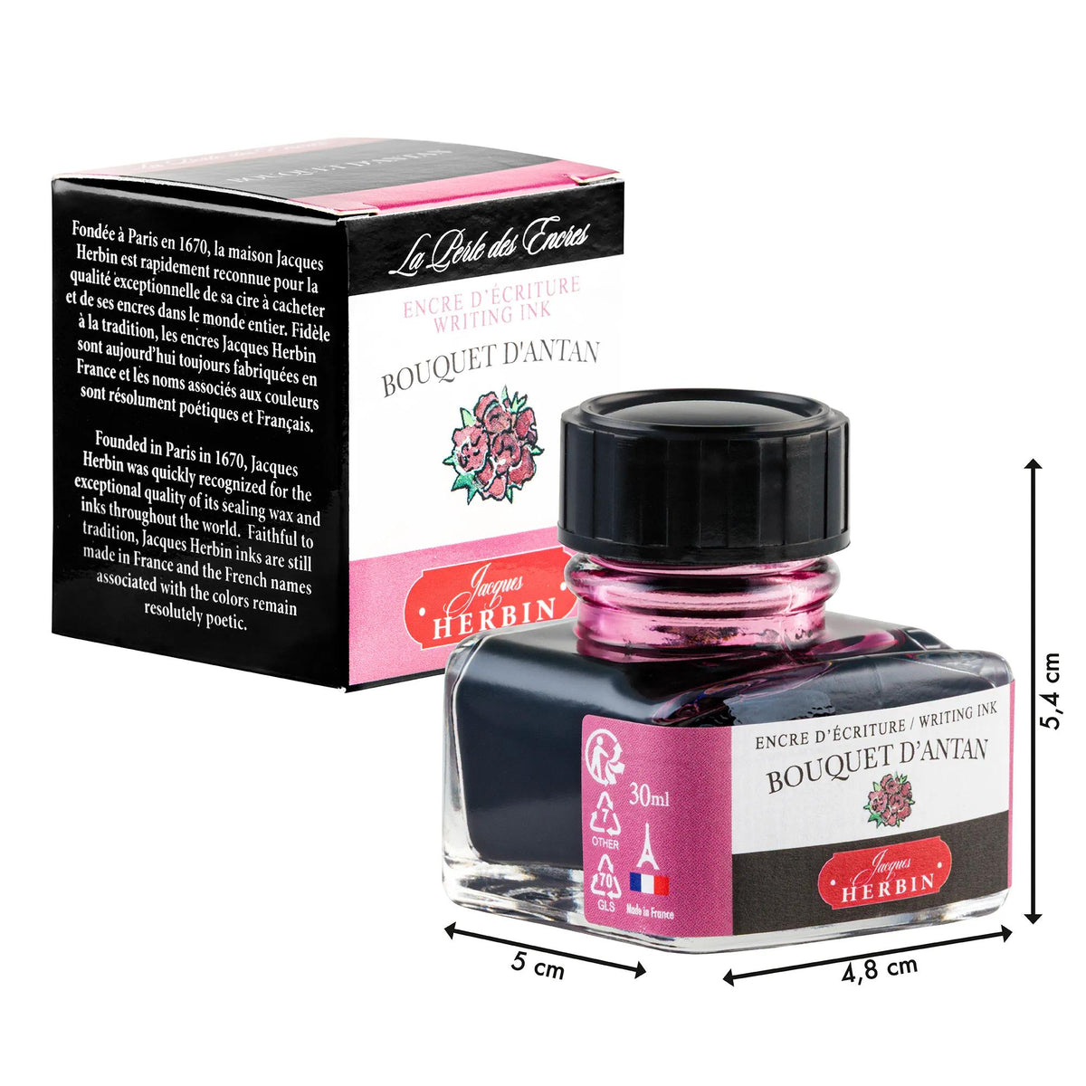 Traditional pen ink in bottle D 30ml - bouquet of old