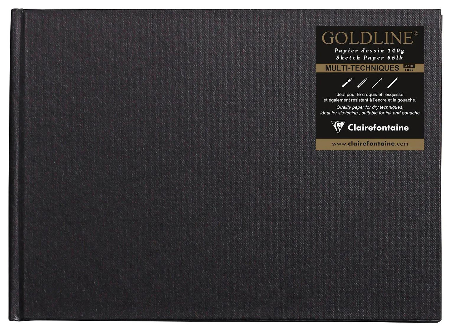 Goldline Adhesive Sewn Book 64F A5 140g I - Ivory (Pack x5)