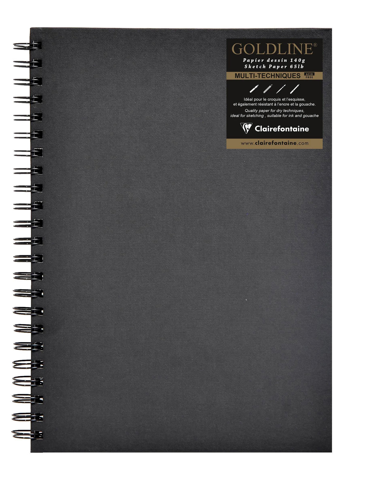 Goldline Spiral Notebook 64F A3 140g F - Elfenbein (5er-Pack)