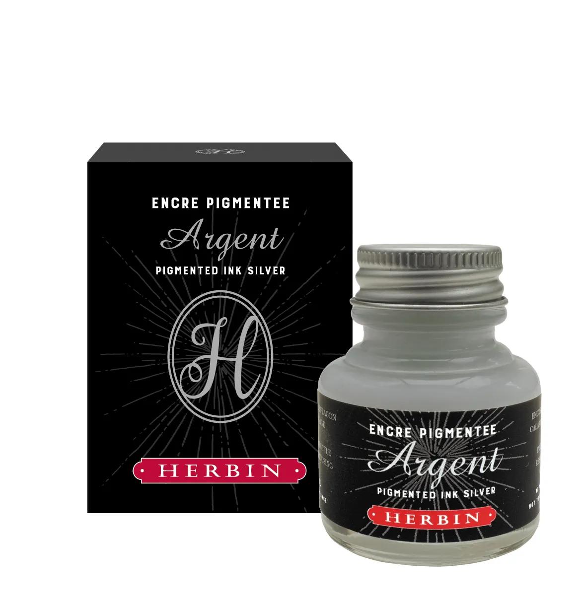 Inchiostro pigmentato decorativo 30ml - Argento (Pacchetto x4)