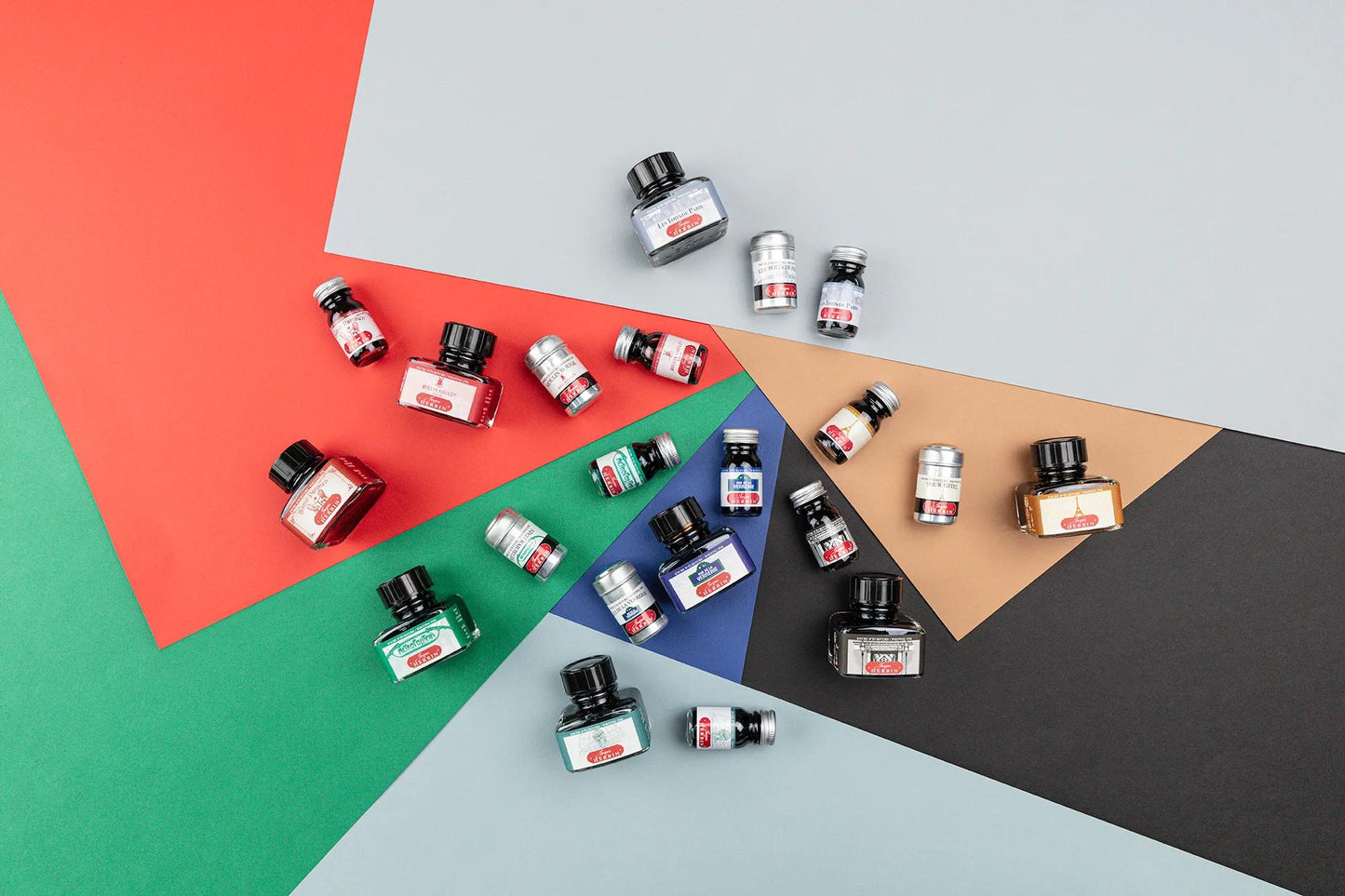 Schreibfarben Sammlung Farben von Paris - 30ml - Schwarz - Neu (Paket x4)