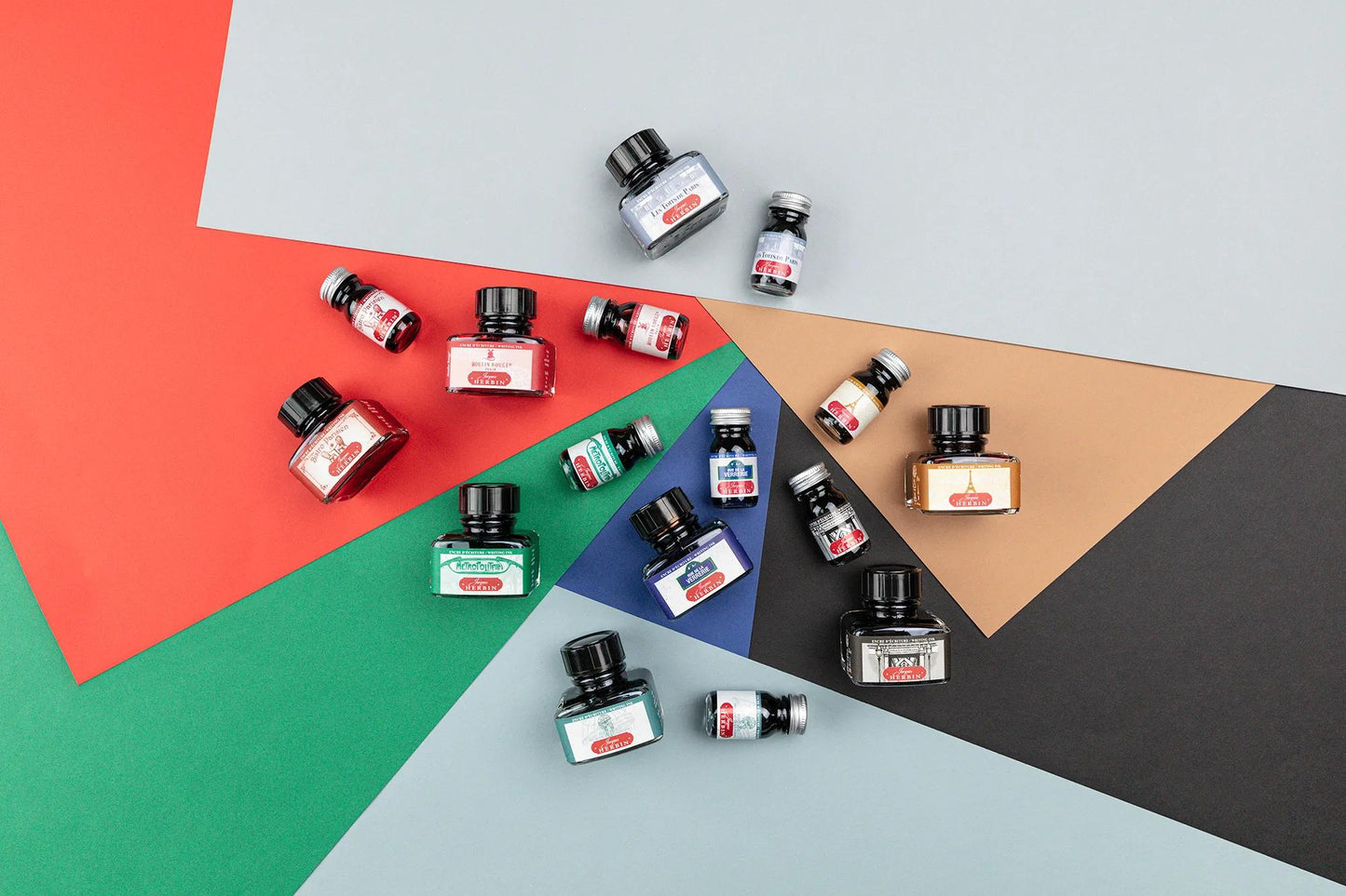 Schreibfarben Sammlung Farben von Paris - 30ml - Schwarz - Neu (Paket x4)