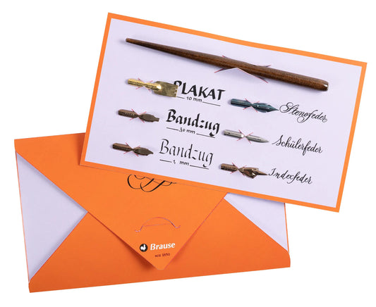 PLUME AND PLUMES OF CALLIGRAPHY AND WRITING (Pack x5)