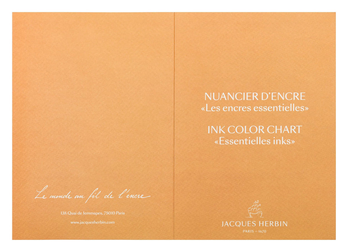Nuancier 10 encres Jacques Herbin Prestige