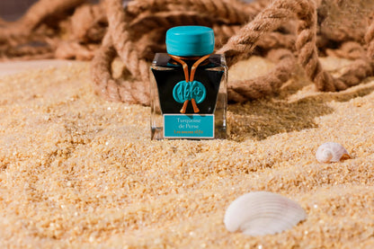 Tinte 1670 mit Goldglitter - Turquoise de Persia