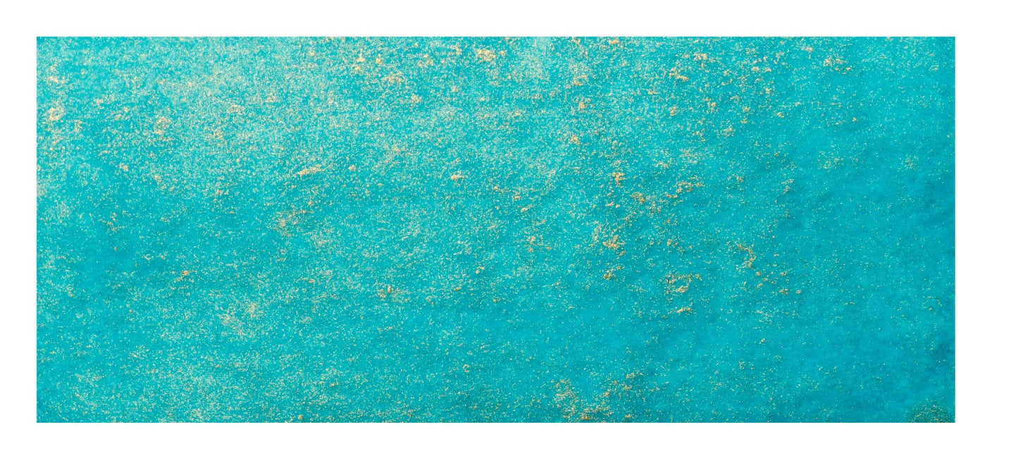 Encre 1670 à paillettes dorées - Turquoise de Perse