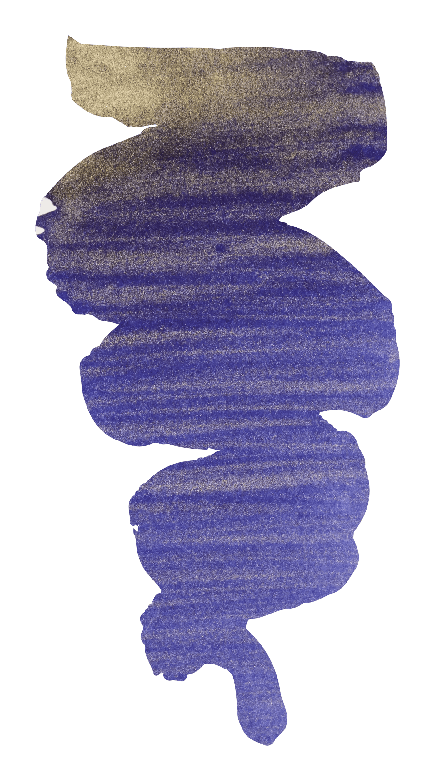 Tinte 1670 mit Goldglitter 50ml - Meerblau