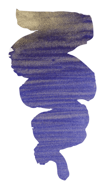 Inchiostro 1670 con glitter oro 50ml - Blu oceano