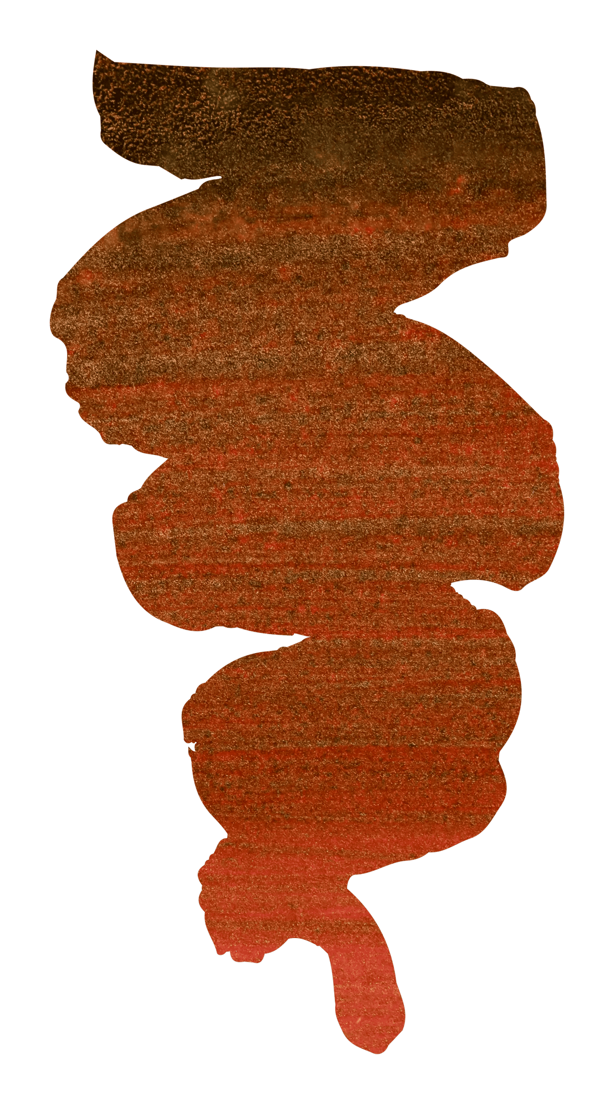 Ink 1670 with golden glitter 50ml - Red hematite